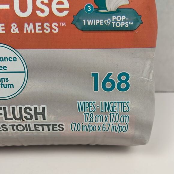 Pampers Baby Wipes Multi Use 3 Pop Top Pks 168 Ct Body Face & Mess No Fragrance - Picture 2 of 6
